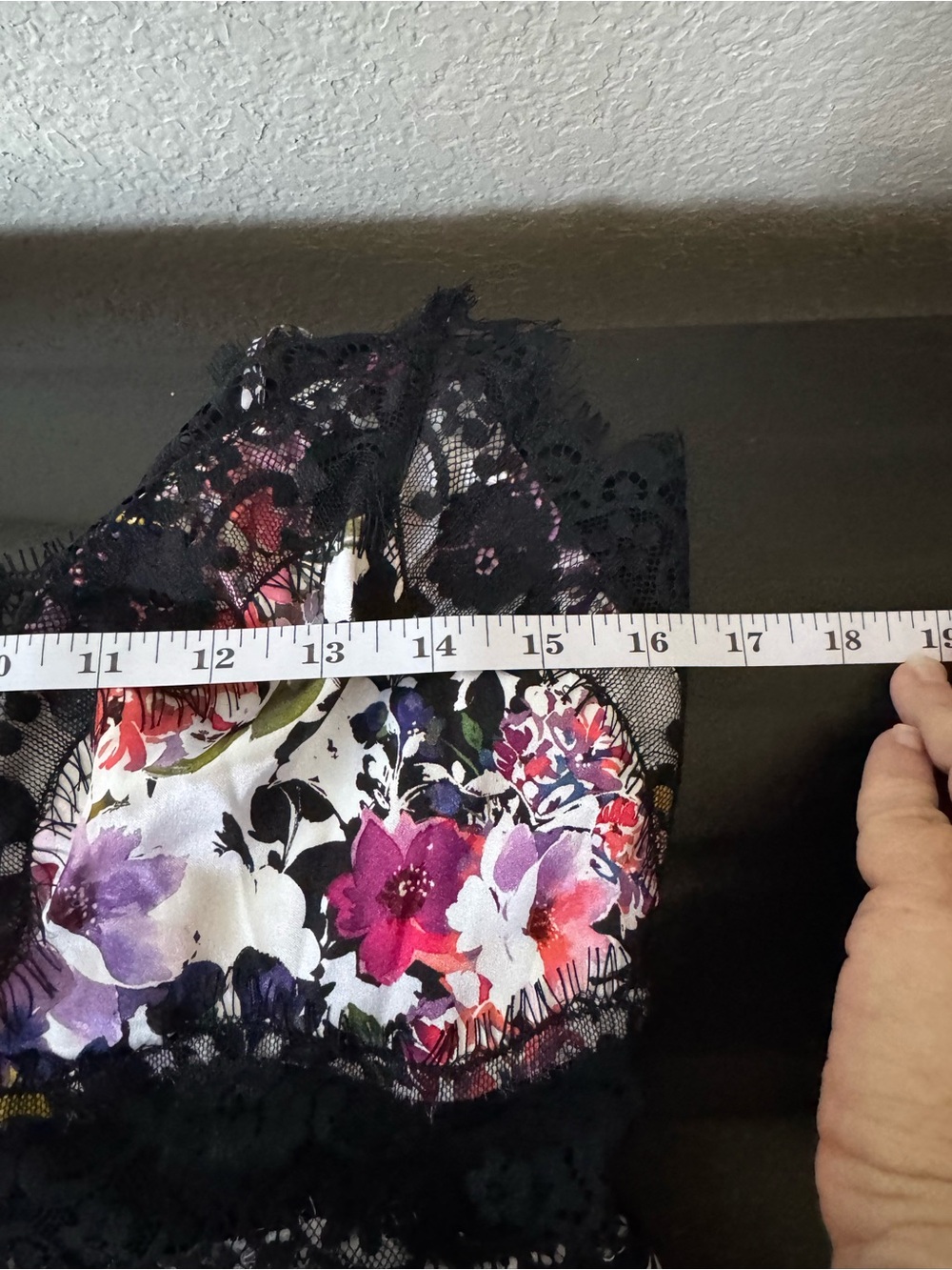 bebe Silk Floral Eyelash Lace Slip Dress Lingerie Style Sexy 8 Adjustable Straps - Picture 16 of 16